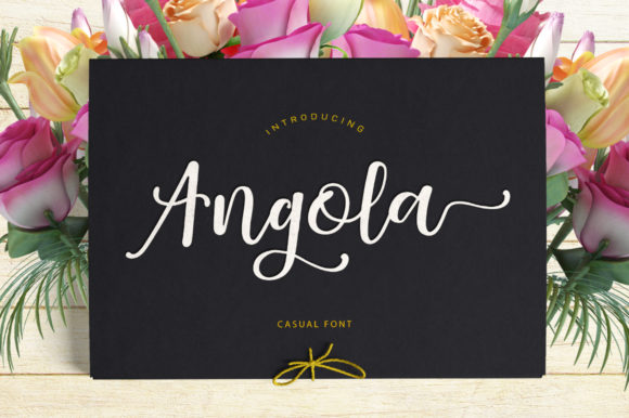 Angola: A Modern Script Font That Elevates Creative Execution