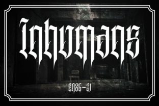 Inhumans Font: When Dripping Letters Elevate Your Design’s Edge
