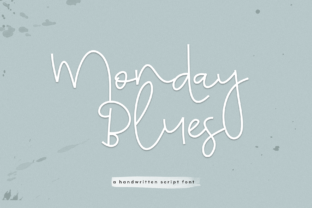Monday Blues: A Handwritten Font with Heart