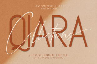 Qiara Duo: Where Modern Sans Serif Meets Elegant Calligraphy