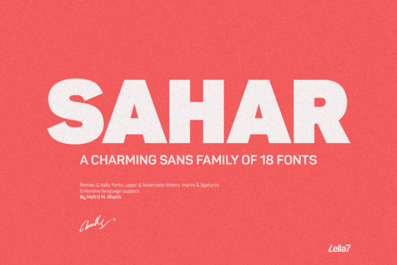 Sahar: Powerful, Dynamic, and Charming Typography