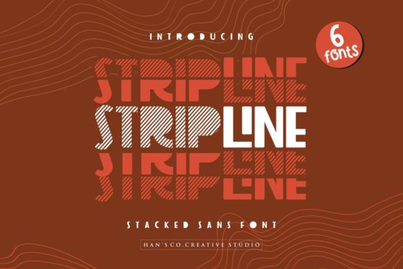 Strip Line: A Playful, Dynamic Sans Serif for Modern Design