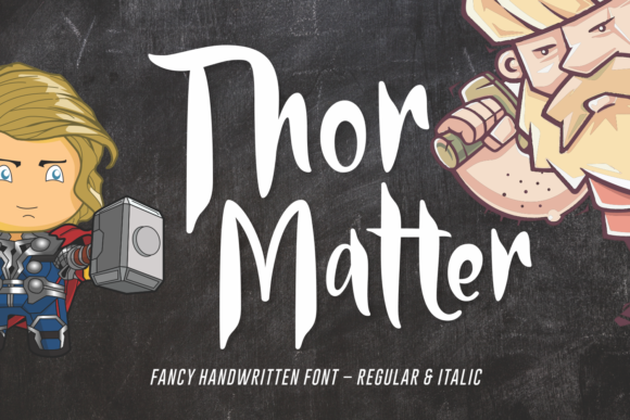 Thor Matter: A Bold Handwritten Font for Impactful Design