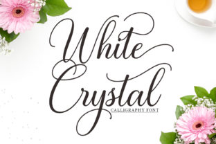 White Crystal Script: Elegant Calligraphy, Modern Versatility